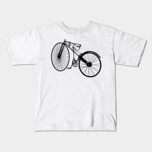 Black and white drawing - Bicyclette Kids T-Shirt